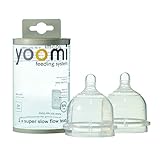 yoomi ママのおっぱいにそっくりな高機能哺乳びん用乳首SS(スーパースロー)2個セット(0ヶ月~)