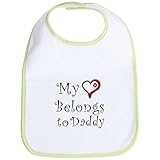 CafePress Heart Belongs to Daddy Bib - Standard Kiwi by CafePress