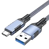 USB Type C ケーブル 0.5M USB3.1 Gen2 10Gbpsデータ転送 USB-A to USB-C Android Auto対応 タイプc ケーブル 【3.1A急速充電 】 高耐久ナイロン編み Macbookシリーズ/GalaxyS24/iPad Pro/iPad air/Xperia/Yoga/SSDその他type cデバイス対応