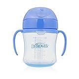 Dr. Brown's Soft-Spout toddler Cup for Boys, Blue, 6 Ounce by Dr. Brown's [並行輸入品]