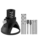 EsiFare ドリル彫刻ロケーター ロータリーバーキット ４本ドリルビット付き ６本ミリングバー付き 穴あけ 彫刻 ルータードリル 研磨 木彫り 調整可能 木工用 耐久性 耐摩耗性