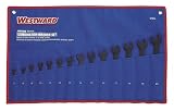 Westward 1EYD4 Combo Wrench Set, 12 Pt, Metric, 14 PC by WestWard Tools