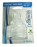 Dr Brown's Teats Level 2 Twin Pack - Dr茶色の乳首レベル2ツインパック (Dr Brown's) [並行輸入品]