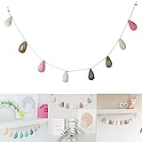 マルチカラーハンドメイドウールフェルトRaindropガーランド壁Hanging Garlands forキッズ部屋保育園誕生日パーティーベビーシャワーホーム装飾からLesirit LE-FN630