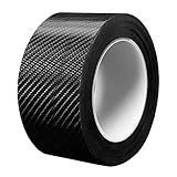 LIKENNY プロテクターフィルム 車用ドアフィルム 車包装フィルム チップ バッフ カーボンファイバービニールァ テープ式 傷 汚れ 防止 ドアエッジモール 車ドア バンパー保護 防衝撃 車 ステッカー ドアエッジプロテクター 【整備士監修・キズ防止】(幅3cm*長5m, ブラック)
