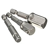 ETGtek(TM) インパクトは1/4 "3/8" 1/2 "sqであるためにソケットアダプタコンバータセットをドリル3sets。ドライブのドライバー