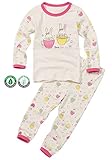 【あるこんたるこん】オーガニック ベビー キッズ ルームウェア カップラビ 女の子 長袖 パジャマ (80)