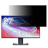 Dell 4Kモニター U2720QM 27インチ 16:9 対応 覗き見防止 フィルター プライバシーフィルター パソコンPC モニター 液晶保護フィルム 覗き見防止シート ブルーライトカット 反射防止 セキュリティーのぞき見防止 両面使用可能 着脱簡単 JPフィルム専門製造所