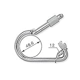 【5個】 連結用品 カラビナ KA-50 KA-50 単管用 48.6 安全帯と組み合わせて落下防止 123 伊藤製作所 アミD