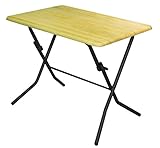 スタンドタッチテーブル サイズ:W90×D60×H70cm ナチュラル/ブラック