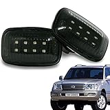 トヨタ車用 100 ランクル クリスタル LEDサイドマーカー 【ブラックタイプ】 TC