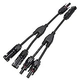 MIRAIS ソーラーパネル用 Y字型 並列用 MC4用 接続ケーブル用 コネクタ－ 防水 防塵 オス メス セット MR-XG-Y4