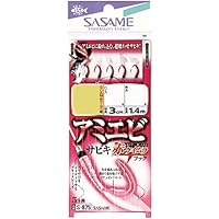 ささめ針(Sasame) S-875 アミエビ(赤ケイムラ)サビキ 堤防仕掛