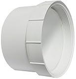Canplas 193706S PVC DWV Female Cleanout Adapter, 6-Inch, White [並行輸入品]