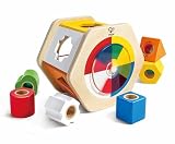 Hape(ハペ) カラフル型はめボックス 14×20×18cm 3才以上 木製 おままごと おもちゃ E0516