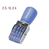 シャチハタ スタンプ 回転ゴム印 欧文日付 5号 約20×4ミリ NFD-5G ゴシック体