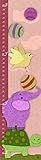 Green Leaf Art Growth Chart, Turtle Elephant and Bird by Green Leaf Art