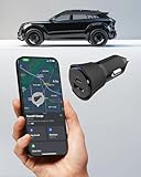 Scosche FoundIT Charge 32W 車用充電器 マルチポートシガーライターアダプター 20W USB-C 高速充電&12W USB-Aポート 内蔵ロケーター Apple Find My&Android Find Hub対応