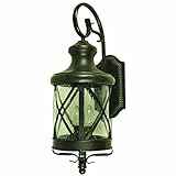 Yosemite Home Decor 5364ORB-M Lorenza 3-Light Outdoor Wall Sconce with Clear Seedy Glass Shade, Medi