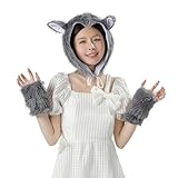 [吉祥寺良品] かぶりもの オオカミセット ハロウィン 学園祭 コスプレ イベント 行事 一発芸 動画配信 写真撮影 にお役立ち！演劇やコントにも面白可愛く目立っちゃう！かわいくオオカミになりましょう！ (オオカミ セット)