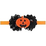 Tonsee ®ベビー女の子ハロウィンパンプキンパターン頭飾りヘアアクセサリー 0-5 Years ブラック Tonsee®-4513