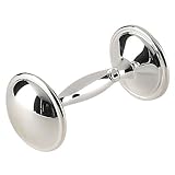 Elegant Baby Silver-Plated Dumbell Rattle [並行輸入品]
