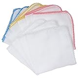 Fluffy（フラフィ） ピコレース 二重合 ガーゼハンカチ バリエーション 10枚セット 日本製 綿100％ 無地 33×33cm