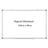 ホワイトボード 壁掛け マグネットボード幅1200×高さ900mm 壁掛け縦 横 どちら 使い いただけるマーカー付き マグネット対応 白板磁気 アルミニウム合金フレーム メモボード オフィス スクール ホームショップ用 固定金具付 壁をマグネットにする(ホワイトボード, 1200*900)