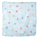 Anano cafe ベビーガーゼハンカチ２枚組 : ブルー
