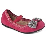 モモ グロウ 幼児/キッズ用ケイティー ピンク レザー バレエ フラット シューズ チェストナッツ 米国幼児用サイズ9 M (インポート)