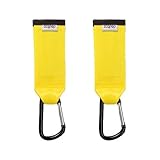 ＜まとめ売り2個セット＞dad'cco　シートベルト製 ベビーカーフックYellow(イエロー)[ヤマトDM便配送2-4日]