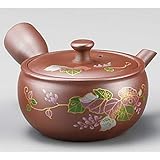 萬古焼 陶山製陶所 急須 1.5号 平ワン形くずの花急須 240cc (まるっと網)