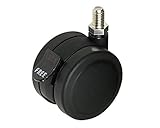 ハイロジック 双輪キャスター60mm M10ボルト・ストップ付