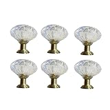 F Fityle 引き出しノブ　ドア取って 取手　ハンドル ツマミ　クリア　食器棚　引き出し　キャビネット