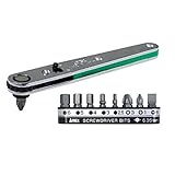 FN06927 ストレート型オフセットラチェットドライバー ビット9本組