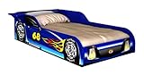 (ラックファニチャーズ) Rack Furnituresレーサー型幼児用ベッド サイドシェルフ付き ブルー ブルー RC5100BR