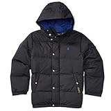 POLO RALPH LAUREN(ポロ ラルフローレン) ワンポイントフード付キルトダウンジャケット(Black) S(8)140cm相当 [並行輸入品]