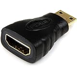 スターテック(STARTECH.COM) StarTech.com ミニHDMI - HDMI 変換アダプタ/ハイスピード Mini HDMI - HDMI 1.4/4K30Hz/ミニHDMI タイプC オス - HDMIメス/ブラック HDACFM