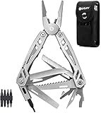 21 in 1 マルチツールプライヤー ポケットサイズ 携帯用、420ステンレス素材が使われ、頑丈で耐久性が良い、アウトドア・サバイバル・キ