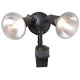 All Pro Outdoor Security MS185D 180-Degree Motion-Activated Security Floodlight 200-Watt Par Halogen