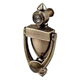 Antique Brass Finish Door Knocker with Viewer [並行輸入品]