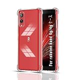JACRON Rakuten Hand 5G ケース クリア 楽天ハンド5g対応 クリアシリコンケース 薄型 柔軟 透明 TPU保護カバー 衝撃吸収 黄変しにくい 【ストラップホール付き】Hand 5G 專用スマホ ケース カバー