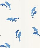 Brewster NG63870 National Geographics Kids Gel Dolphin Wallpaper, 20.5-Inch by 396-Inch, Blue [並行輸入品