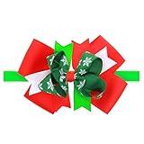 Zhhlaixing ベビー小物 Christmas Baby Girls Toddler Kids Stretch Ribbon Bowknot Headband Hairband Hair Acc