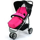 Deluxe Universal Footmuff to fit Baby Jogger Range - Pink by LiteFootmuff