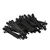 New Arrival Micro Bubbler Drip Irrigation Adjustable Emitters Stake Water Dripper 5-inch Black (50Pc