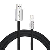 chubbycable USB Type C ケーブル 1M タイプc ケーブル 240W超急速充電 ナイロン編み 断線防止 耐久性のあるUSB Cデータ転送コード iPhone 17/16/15シリーズ対応, ブラック, USB A-Type C