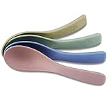 rancco 4パックデザートスプーン/ Kiddy Cutleryスプーン/エスプレッソスプーン、Neutral Colorsスプーングレープフルーツ、アイスクリーム、紅茶、コーヒー、Feeding