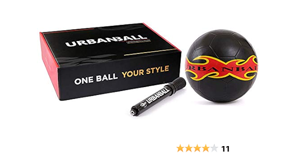 Amazon アーバンボール Urbanball Blackfire フリースタイル用ボール ーミニポンプ付き ボックス入り Urbanball サッカーボール