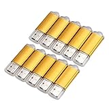 10 x 512MBメモリースティック USBフラッシュドライブ USBフラッシュドライブ USB 2.0ゴールド